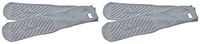 Secure (2 Pairs) Bariatric Non Skid Slipper Socks with All-Around Grip Tread, Gray - Hospital Style for Elderly Fall Injury Prevention