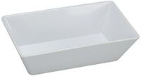Yanco RM-618 Rome Rectangular Deep Plate, 17.75" Length, 11.75" Width, 2.5" Height, Melamine, White Color, Pack of 6