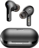 TOZO A2 Mini Wireless Earbuds Bluetooth 5.3 in Ear Light-Weight Headphones Built-in Microphone, IPX5 Waterproof, Immersive Premium Sound Long Distance Connection Headset with Charging Case, Black