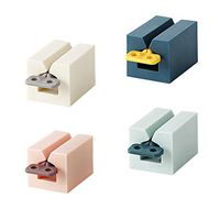 MISAZ 4 Pieces Rolling Toothpaste Tube Squeezers for Kids, Plastic Toothpaste Seat Holder Stand Saves Toothpaste, Creams & More for Bathroom, Facial Cleanser Presser