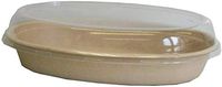 32 oz Burrito Bowl Lid | Compostable Plastic | Biodegradable PLA | 300 Count