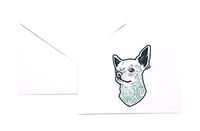 Tattoo Chihuahua Stationery Note Card Set