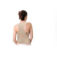 Beautyko Women Magnetic Posture Corrective Support with 400 Gauss Magnets, Nude, X-Large