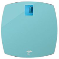 ToiletTree Products 400 lb Capacity Precision Digital Glass Bathroom Scale, Blue