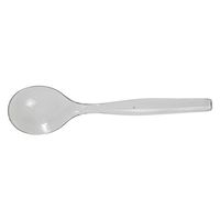 Clear Polystyrene Disposable Serving Spoon - 10"L