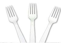 Large Biodegradable Compostable Disposable Forks 160 Count