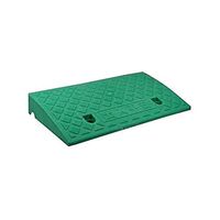 Plastic Slope Triangle Pad, Bicycle Scooter Uphill Pad, Non-Slip Curb Ramp Caravan Wheelchair Accessible Ramp (Size: 50 27 9cm) (Color : Green, Size : 50227CM)