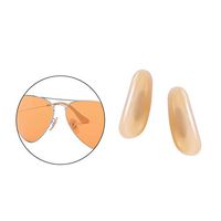 HiCycle2 17mm Clip-on Replacement Nose Pads for Ray-Ban Aviator RB3025 RB3539 RB3026 RB3447 RB4263 Sunglasses Repair Kits Coral,Bonus Sunglasses Bag