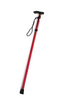 HANGERÂ All-Terrain Cane Folding Walking Stick Adjustable Foldable - Black/Red/Yellow/Blue/Silver/Brown, red