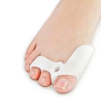 Gel Toe Separator 1 Pair Gel Bunion Corrector Toe Straighteners Flexible Gel Toe Corrector for Dancers, Yogis, Athletes, Claw Toes, Crooked Toes