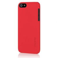 Incipio iPhone 5s Ultra Thin Case, [Feather] Snap-On Shockproof Slim Case fits iPhone 5, iPhone 5s, and iPhone SE - Retail Packaging - Red