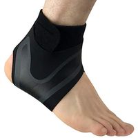 VORCOOL Ankle Support Brace Adjustable Ankle Protector Wrap Compression Ankle Stabilizer Strap for Right Foot Size XL (Black)
