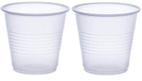 Dart Y35 3.5 oz Trans Ribbed Wall PS Cup (Case of 2500) ((Set) of 2)