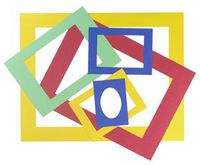 INOVART Picture-It White Pre-Cut Art/Presentation Mat Frames - Fits Artwork 12" x 18"