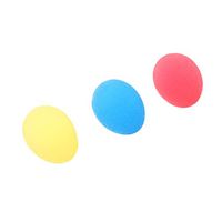 Exceart 3pcs Hand Finger Grip Balls Hand Grip Exercise Balls Finger Toy Arthritis Relief for Kids and Adults Egg Shaped (Blue+Red+Yellow)