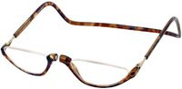 Clic Sonoma Single Vision Half Frame Designer Reading Glasses, Tortoise, 3.00