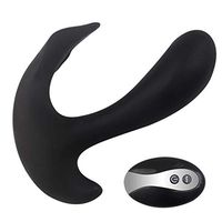 10 Frequency Wearable Stick Powerful USB Rechargeable Remote Control Invisible Vibrantor Preferable Gifts for Women for Halloween By Qhufnng, Black, Pink