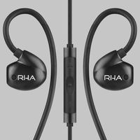 RHA T20i in-Ear Monitors (Gen. 2): HiFi Noise Isolating Stainless Steel in-Ear Headphones with Remote & Mic