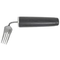 Maddak Ableware Right Handed Stainless Steel Comfort Grip Angled Fork - 8"L x 1 1/2"W