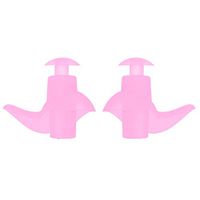 hongxinq 1Pair Swimming Ear Plugs Professional Reusable Waterproof Earplugs with Carry Case for Surfing Bathing - Pink for Kid