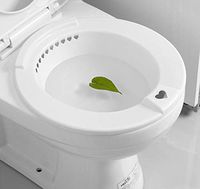 Sitz Baths for Hemorrhoids Fits Most Standard and Elongated Toilets Bedside Commodes BPA Free ,or Hemorrhoidal Relief, for Pregnant Women, for The Elderly, Ideal for Post-Episiotomy Patients,White