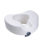 Essential Medical Supply Locking Molded Raised Toilet Seat Without Arms