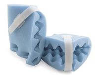Case of 20 Heel Protector Pads 6.5 x 6.5. Convoluted Foam Pads Blue 6 1/2 x 6 1/2. Foot and Ankle Cushion Guards with Hook and Loop Strap. Easy to Put On and Take Off Support Pads. Latex Free.