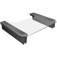 Slide-On Clear Polycarbonate Wheelchair Lap Tray