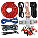 American Terminal 4 Gauge Power Wire Amp Kit 1000 Watt Red