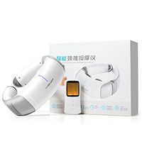 AutumnFall Neck Massager Cordless U Shape Neck Massage Pillow Electric Rechargeable Travel Pillow Nap Memory (White)