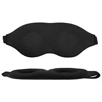 bxhbaihuo Eye Mask 3D Contoured Sleep Mask with Nose Shape and Soft Memory Foam Lightweight with Adjustable Strap for Travel Naps Yoga Plane Night