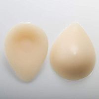 1Pair Mastectomy Silicone Breast Forms Women Soft Bra Inserts Waterdrop Shaped Breast Enhancers for Bras Swimsuits,1,800g/Pair/7x5x2in