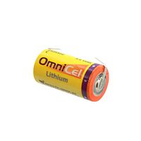 OmniCel ER26500 3.6V 8.5Ah Size C Lithium Battery with Tabs Eagle Pitcher PT-2200, Tekcell SB-C01 SB-C02, Xeno XL-145F, Fits OBU Tollgate Reading Device, Security Alarm, Computer Remote Sensor