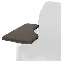 Lacura Flip-Up Half Tray, Slide-On Tray for Left Side, Padded Lap Tray for Wheelchairs, Flips Up for Easy Transfer of Wheelchair Users, Tray with Foam Pad for Comfort & Wood Base for Sturdy Support