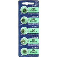 Sony Silver Oxide 1.55V Batteries Size SR936sW (394) (Pack of 5)