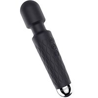 Personal Cordless Handheld Wand Massager, Upgrade Powerful Rechargeable Quiet Waterproof Wand Massager Gift with 20 Vibration Modes and 8 Speeds for Therapeutic Body Muscle Aches