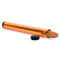 New Aluminium Alloy Metal 1 Finger Cigar Tube Holder Case Humidor (Gold)