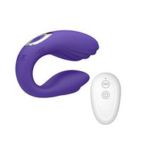 Qhufnng Waterproof Messager Wireless Remote Control USB Rechargeable Toys for Fun for Back Leg Muscle Recovery Perfect for Holidays Purple