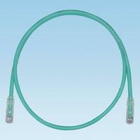 Panduit UTPSP10GRY Category-6 8-Conductor Strain Relief Clear Boot Patch Cord, 10-Feet, Green