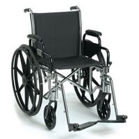 Guardian Easy Care 3000 Lightweight Wheelchair 20"W, Removable Desk Arms, Swingaway Footrests
