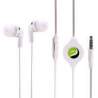 Premium Sound Retractable Headset Earphones Dual Earbuds Microphone for Samsung Galaxy S7 S6, Edge Edge+, S5 Galaxy Note 5 4, Edge - iPhone 7, 6 6S, Plus, 5S SE - LG V20 G4 G5 V10 K7 - HTC 10 - Moto Z
