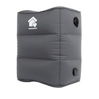 Travel foot rest pillow - Inflatable foot rest for air travel set - travel footrest for airplane, inflatable travel pillow for airplanes, airplane travel accessories, eye mask for travellers & kids