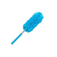 1 Pcs Handle Dust Removal Telescopic Ultra-Fine Fiber Duster Anti Dusting Brush Home Air-Condition Furniture Cleaning,Blue