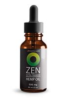 Zen Hemp Oil Premium 500mg 60ml (2oz) - Natural Pain Reliever, Minimizes Epileptic Seizures, Cure for Anxiety, Prevents Social Recognition Deficit | Made in The USA