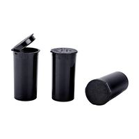 Loud Lock - Pop Top Dram Bottles - (Black)- Packaging Supplies - 13 Dram - 315 Per Case -(2.75" Deep X 1.26" Wide) - Dry Herb Containers - Child Resistant Smell Proof Container - Pill Vials - Rx Vial