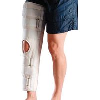 Rolyan Slip-Resistant Knee Immobilizer, Full Leg Brace, Long, Small