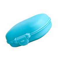 SUPVOX Plastic Pill Boxes 4 Grids Weekly Pill Holder Container Tattoo Case Portable Pill Case for Travel Outdoors (Blue)