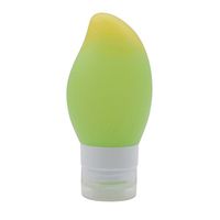 LALANG Portable Travel Silicone Mini Bottles Packaging Press Bottle for Lotion Shampoo (78ML from Yellow to Blue)