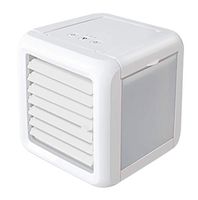 Coersd Portable Air Cooler Small Fan Air Cooling System Household Office Home 7 Color Lighting LED