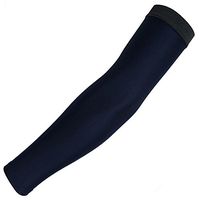Womens Arm Sleeves, Sports Cooling UV Protection Arm Sleeves with Reflective Band for Indoor/Outdoor Activities 1 Pair Navy S